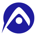 ALIVE Advocacy Movement Logo Blue Stylised A on clear background