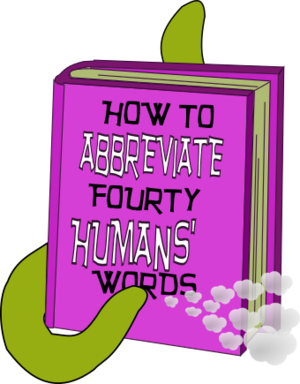 how to abbreviate 40 human words